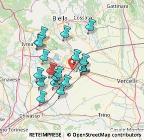 Mappa A4 Torino-Trieste, 13040 Santhià VC, Italia (12.09842)