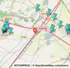 Mappa A4 Torino-Trieste, 13040 Santhià VC, Italia (3.0925)