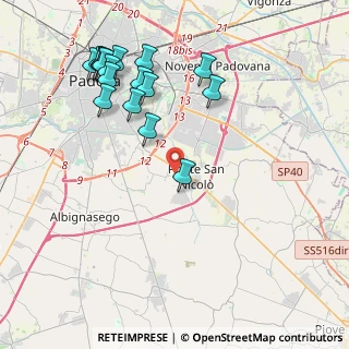 Mappa 35020 Ponte San Nicolò PD, Italia (4.59882)