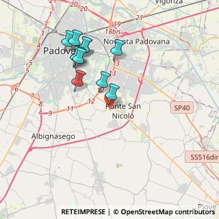 Mappa 35020 Ponte San Nicolò PD, Italia (3.79091)