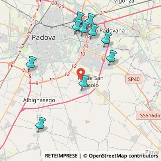 Mappa 35020 Ponte San Nicolò PD, Italia (4.76182)