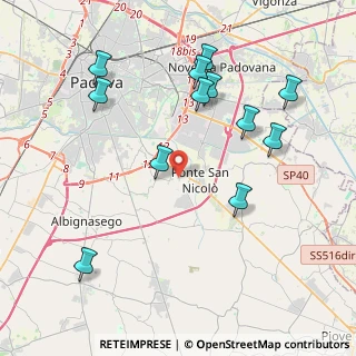 Mappa 35020 Ponte San Nicolò PD, Italia (4.38333)