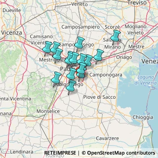 Mappa 35020 Ponte San Nicolò PD, Italia (8.85)