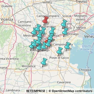 Mappa 35020 Ponte San Nicolò PD, Italia (9.86368)