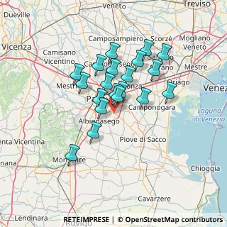 Mappa 35020 Ponte San Nicolò PD, Italia (10.9635)