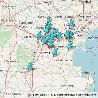 Mappa 35020 Ponte San Nicolò PD, Italia (9.93263)