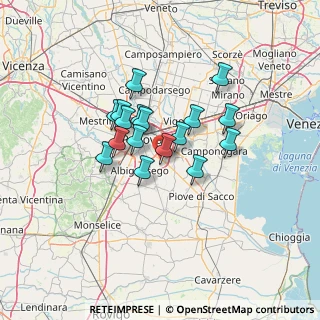 Mappa 35020 Ponte San Nicolò PD, Italia (9.77765)