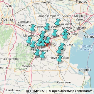 Mappa 35020 Ponte San Nicolò PD, Italia (10.021)