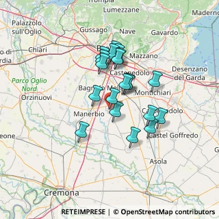 Mappa Via Guglielmo Marconi, 25024 Leno BS, Italia (10.993)