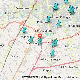 Mappa Vicolo Rosa Luxemburg, 35020 Albignasego PD, Italia (2.73867)