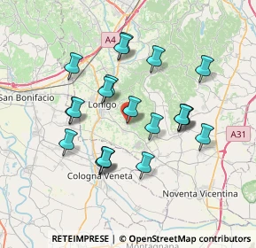 Mappa Via Giulio Bedeschi, 36045 Alonte VI, Italia (6.5715)