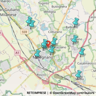 Mappa Via Giuseppe Verdi, 20077 Melegnano MI (1.87364)
