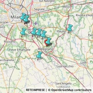 Mappa Via Giuseppe Verdi, 20077 Melegnano MI (7.2475)