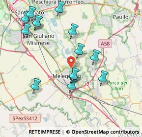 Mappa Via Giuseppe Verdi, 20077 Melegnano MI (4.20786)