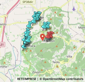 Mappa Via Palazzina, 35030 Rovolon PD, Italia (1.465)