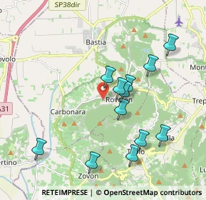 Mappa Via Palazzina, 35030 Rovolon PD, Italia (1.85917)