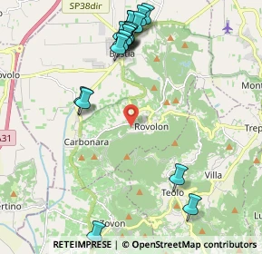 Mappa Via Palazzina, 35030 Rovolon PD, Italia (2.5755)