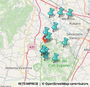 Mappa Via Palazzina, 35030 Rovolon PD, Italia (6.00083)