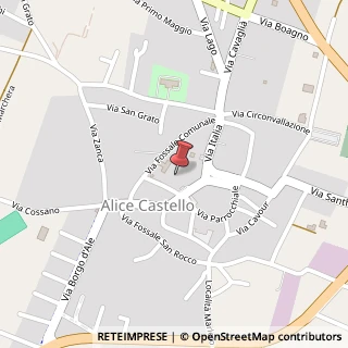 Mappa Piazza G. Ballario, 11, 13040 Alice Castello, Vercelli (Piemonte)