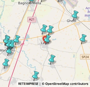 Mappa Via Ospedale, 25024 Leno BS, Italia (5.9055)