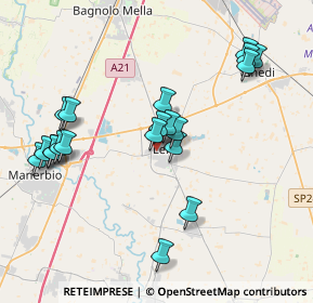 Mappa Via Ermengarda, 25024 Leno BS, Italia (3.978)