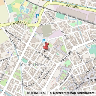 Mappa Via Boldori, 18, 26013 Crema, Cremona (Lombardia)