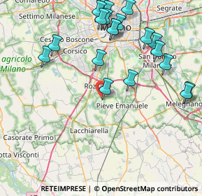 Mappa Via Vivaldi, 20080 Basiglio MI, Italia (9.4765)