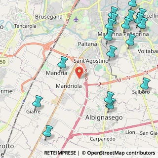 Mappa Via S. Bellino, 35020 Albignasego PD, Italia (3.20944)