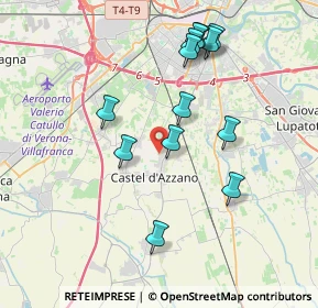 Mappa Via Ghiaia, 37060 Castel d'Azzano VR, Italia (3.74462)