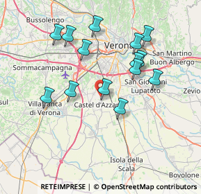 Mappa Via Ghiaia, 37060 Castel d'Azzano VR, Italia (7.10286)