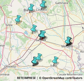 Mappa Città di Santhià, 13048 Santhià VC, Italia (15.779)