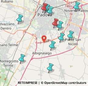 Mappa Via Carlo Porta, 35125 Palazzetto PD, Italia (4.55833)