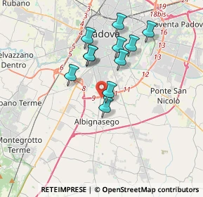 Mappa Via Carlo Porta, 35125 Palazzetto PD, Italia (3.06636)