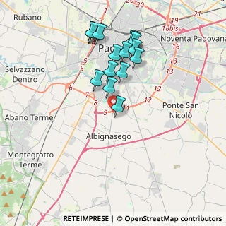 Mappa Via Carlo Porta, 35125 Palazzetto PD, Italia (3.71625)