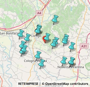 Mappa Via Enzo Ferrari, 36045 Alonte VI, Italia (7.0015)