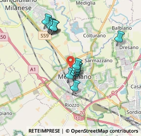 Mappa Piazza Piemonte, 20077 Melegnano MI, Italia (1.57)