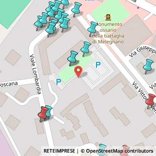 Mappa Piazza Piemonte, 20077 Melegnano MI, Italia (0.10821)