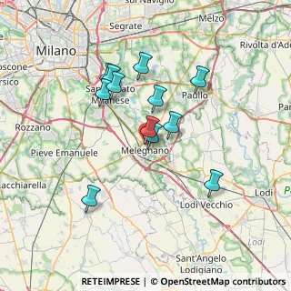 Mappa Via Battaglia dei Giganti, 20077 Melegnano MI, Italia (6.08417)
