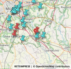 Mappa Via Battaglia dei Giganti, 20077 Melegnano MI, Italia (9.666)