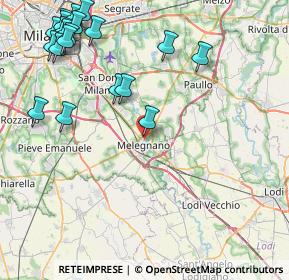 Mappa Via Battaglia dei Giganti, 20077 Melegnano MI, Italia (11.026)