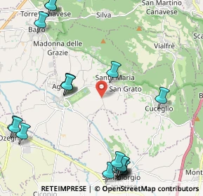 Mappa Strada Comunale della Luisetta, 10011 Agliè TO, Italia (2.886)