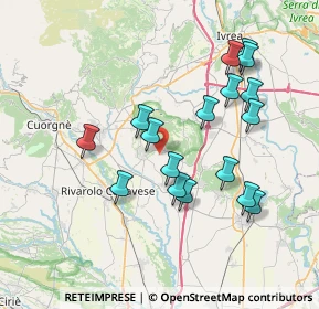 Mappa Strada Comunale della Luisetta, 10011 Agliè TO, Italia (7.26353)