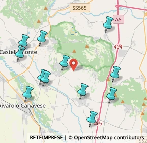 Mappa Strada Comunale della Luisetta, 10011 Agliè TO, Italia (4.57667)