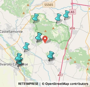 Mappa Strada Comunale della Luisetta, 10011 Agliè TO, Italia (4.21667)