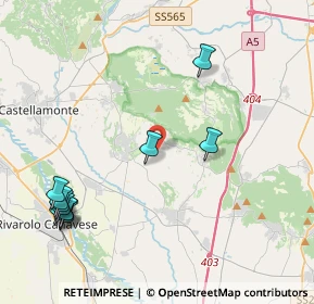 Mappa Strada Comunale della Luisetta, 10011 Agliè TO, Italia (5.11182)