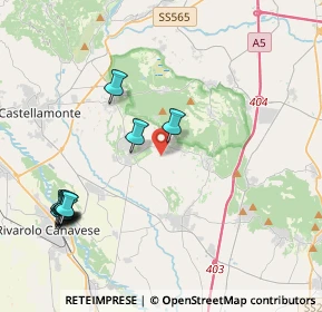 Mappa Strada Comunale della Luisetta, 10011 Agliè TO, Italia (4.87091)