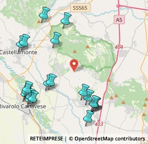 Mappa Strada Comunale della Luisetta, 10011 Agliè TO, Italia (4.9865)