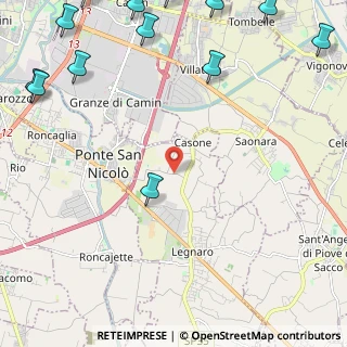 Mappa Via Cesare Battisti, 35020 Legnaro PD, Italia (3.65923)