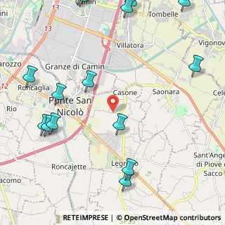 Mappa Via Cesare Battisti, 35020 Legnaro PD, Italia (3.04)