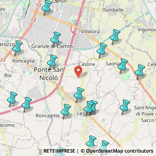 Mappa Via Cesare Battisti, 35020 Legnaro PD, Italia (3.135)